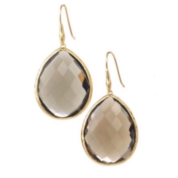 Stella & Dot | Retired Brown Quartz Serenity Drop Earrings - Picture 2 of 7